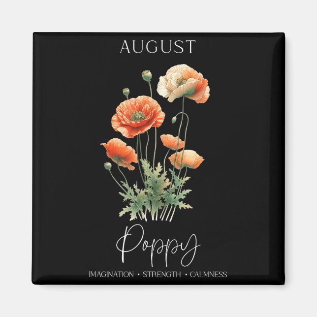 Kvinnors Positiva Citat Blomma Födelsedag Blommig  Magnet (Framsidan)