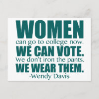 Kvinnors Progress Wendy Davis Feminist-citat