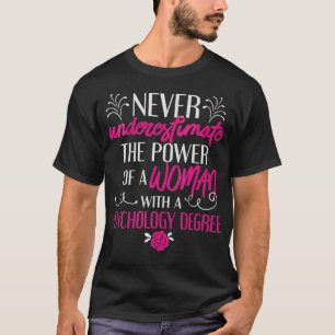 Kvinnors psykologi Graderad Studenten Kvinnor PhD T Shirt