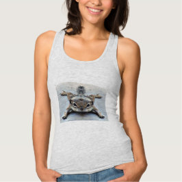 Kvinnors racerback Performance Top Little Joey Linne Med Racerback