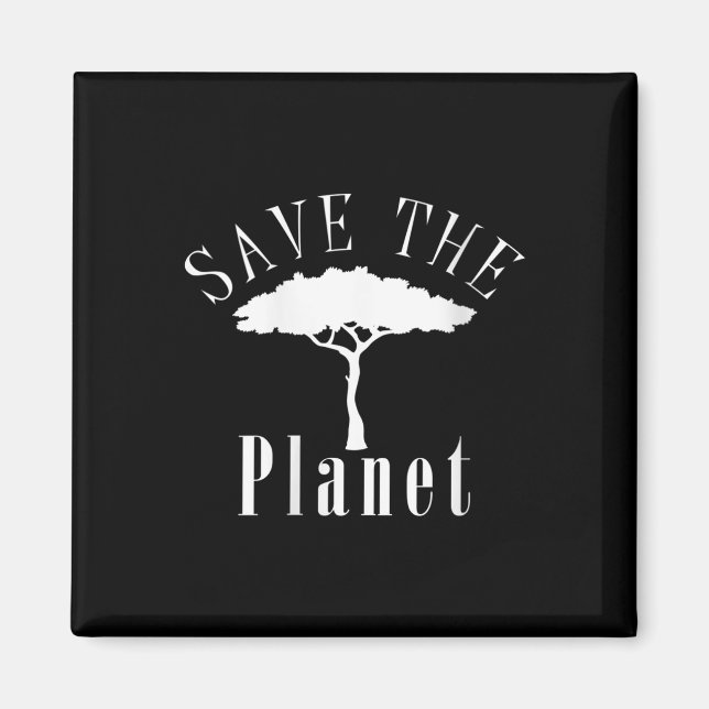 Kvinnors Rädda Planeten Miljöskydd Magnet (Framsidan)