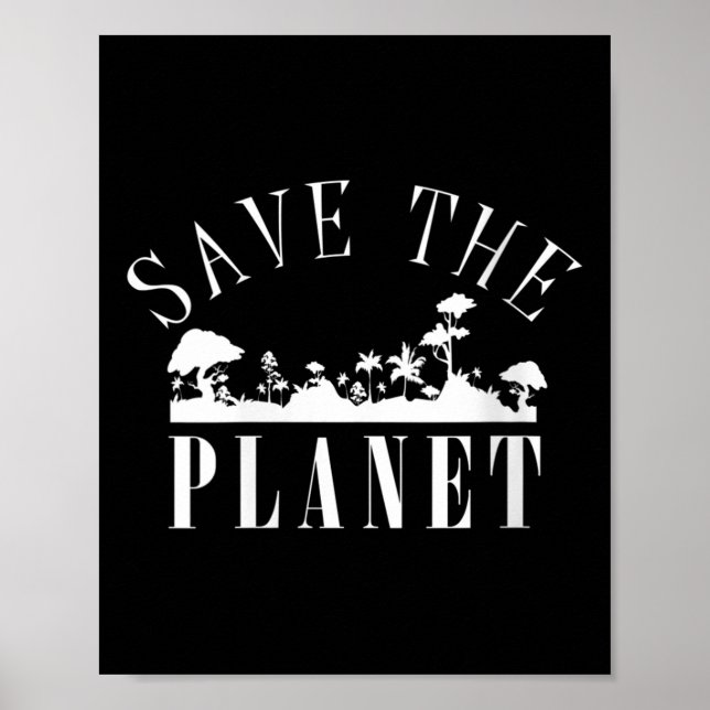 Kvinnors Räddande planeten miljöskydd Poster (Framsidan)