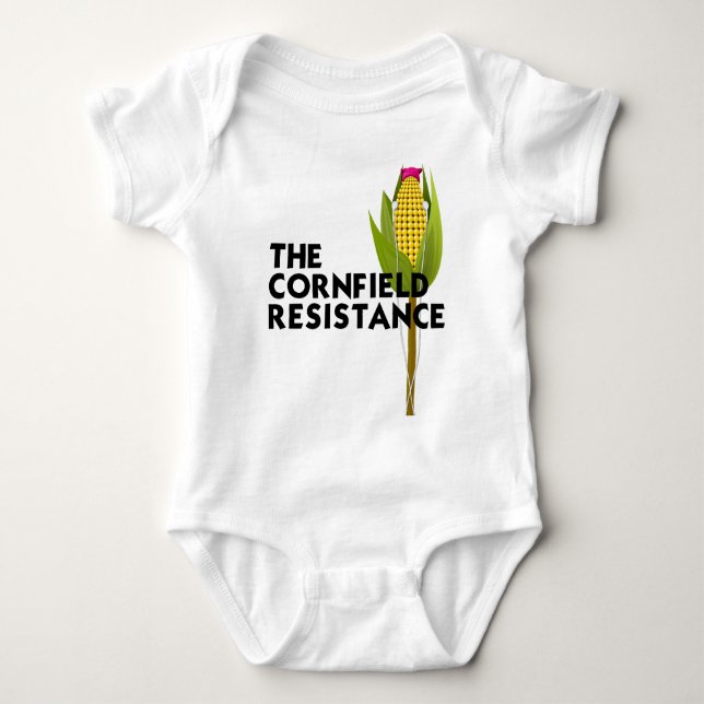Kvinnors Raglan T-Shirt - Cornfield Resistance (Framsida)