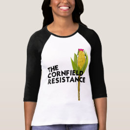 Kvinnors Raglan T-Shirt - Cornfield Resistance