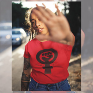 Kvinnors rättighetssymboltext t shirt