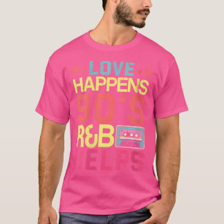 Kvinnors Rb Artist Girls Vintage 90 S R och B Grap T Shirt