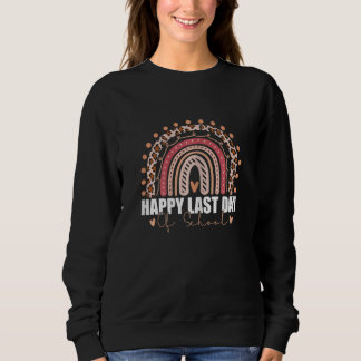 Kvinnors regnbåge Glad sista skoldagen lärare T Shirt