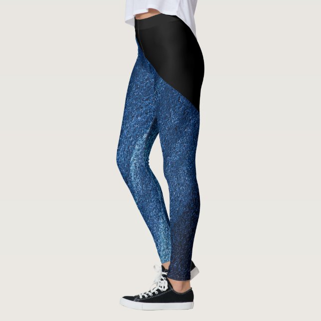 KVINNORS RETRO JEAN PRINT Leggings (Vänster)