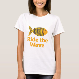 Kvinnors rid Wave T Shirt