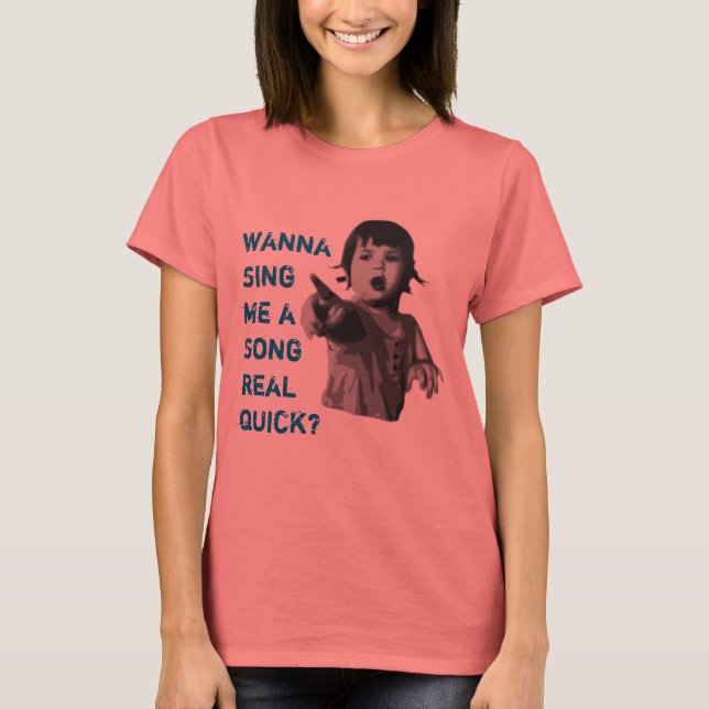 Kvinnors Ringed T- Ava Tee Shirt (Framsida)