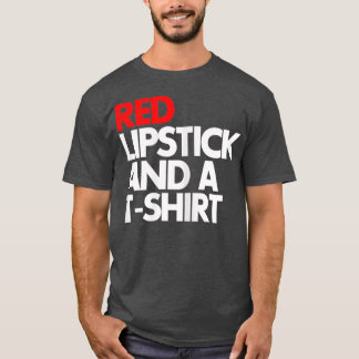 Kvinnors röda läppstift och kosmetolog TTE T Shirt