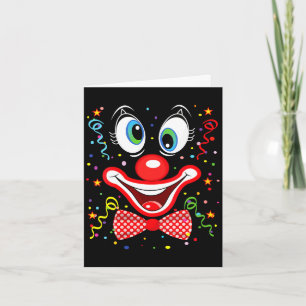 Kvinnors roliga clownkostymer för barnkarneval kort