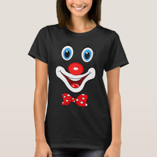 Kvinnors roliga clownkostymer för barnkarneval t shirt