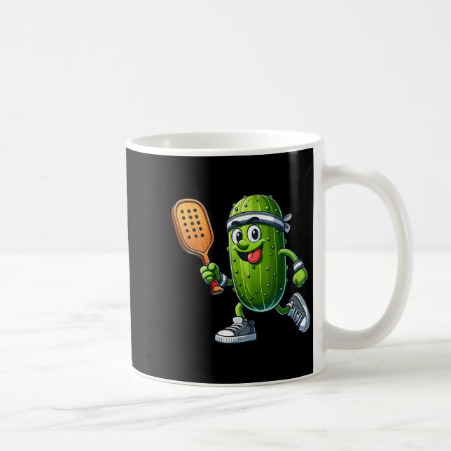 Kvinnors roliga pickleball-spelare paddelboll pick kaffemugg (Höger)