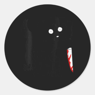 Kvinnors Roliga Söta Kawaii Läskiga Halloween Svar Runt Klistermärke