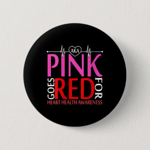 Kvinnors Rosa blir röd för hjärthälsovården Knapp