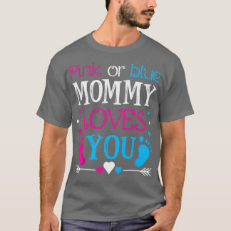 Kvinnors Rosa eller Blå Mamma Kärlek Du - Mummy to T Shirt