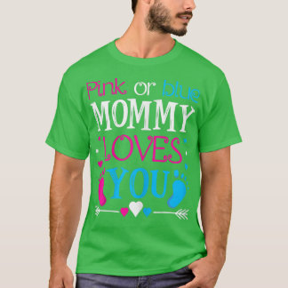 Kvinnors Rosa eller Blå Mamma Kärlek Du - Mummy to T Shirt