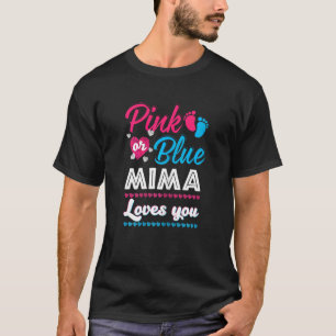 Kvinnors Rosa eller Blå Mima Kärlek som du Gender  T Shirt