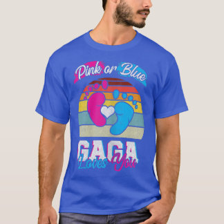 Kvinnors Rosa eller Blue Gaga Kärlek Du Gender Vis T Shirt