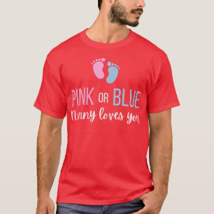 Kvinnors Rosa eller Genderna Babyen i Party T Shirt