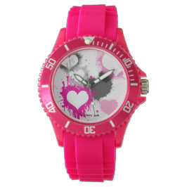 KVINNORS ROSA LIBERTY HUND WATCH - JEWELRY ARMBANDSUR