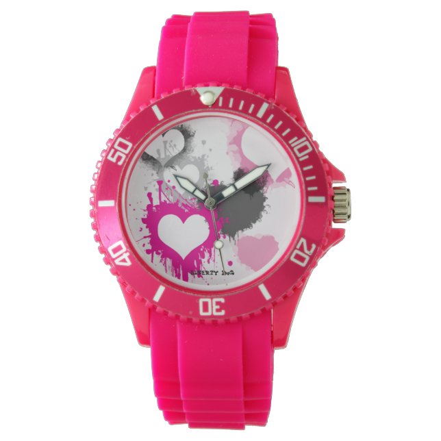 KVINNORS ROSA LIBERTY HUND WATCH - JEWELRY ARMBANDSUR (Framsida)