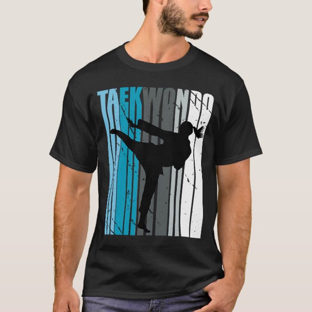 Kvinnors Rosa Retro Karate Birthday Bone Teenagers T Shirt (Framsida)