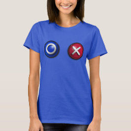 Kvinnors Röstande Knappar T-Shirt