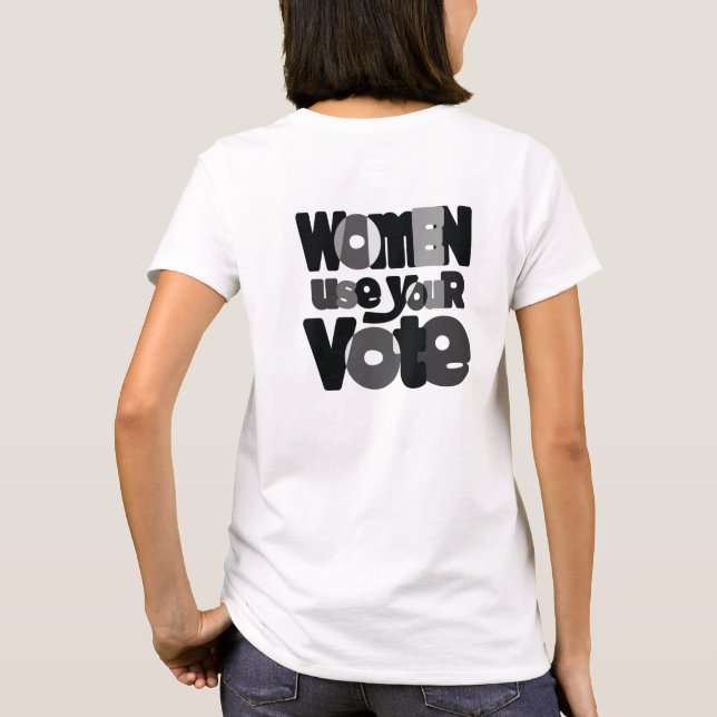 Kvinnors rösträtt T-Shirt (Baksida)