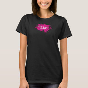 Kvinnors rygg och kropp Ontr att uttryckssymboler T Shirt