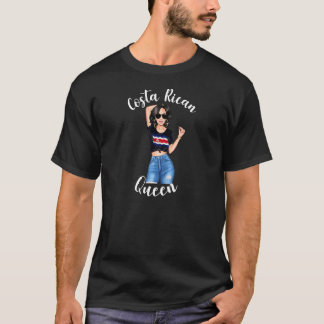 Kvinnors Sexiga Costa Ricanska Drottning Kvinnors T Shirt
