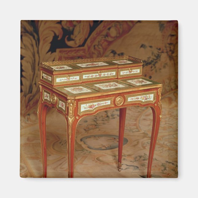 Kvinnors skrivbord med Sevres porcelain-paneler Magnet (Framsidan)