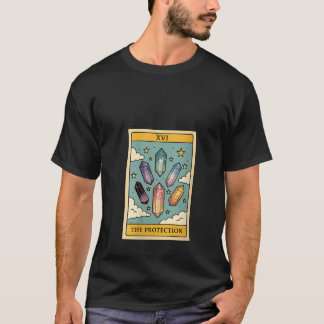 Kvinnors Skydd Kristaller Häxa Magisk Kraft T Shirt