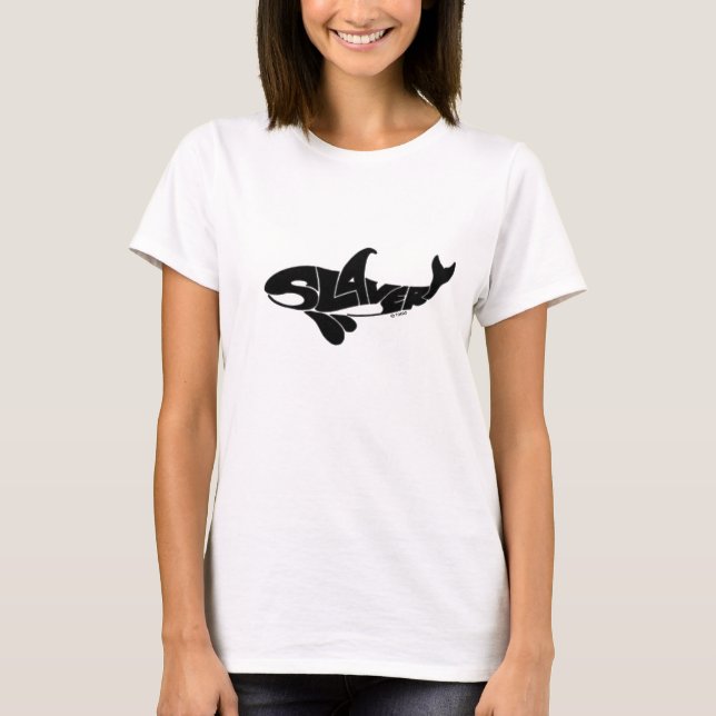 Kvinnors slaverivita T Tee (Framsida)