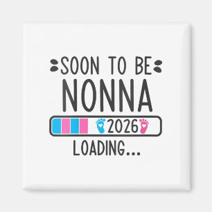 Kvinnors Snart Att Vara Nonna 2026 Laddar Gravidit Magnet