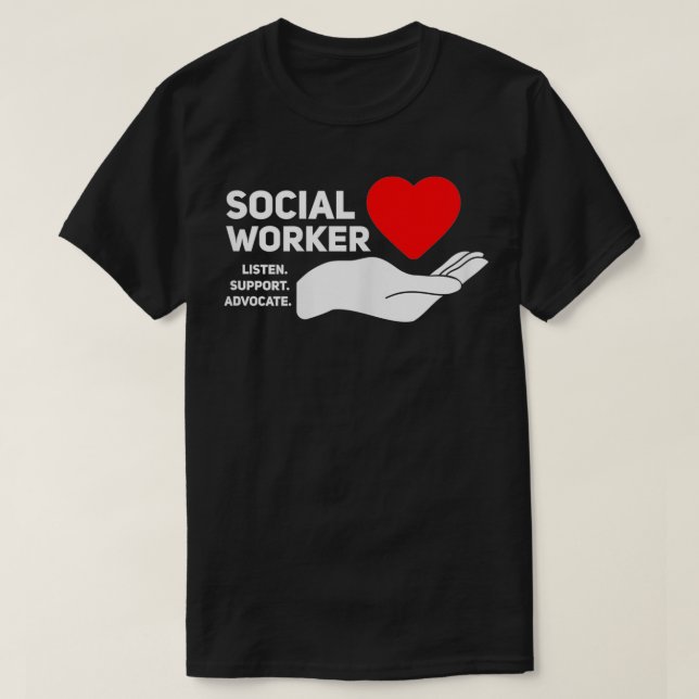 Kvinnors Social Worker T för Women Gift Shirt (Design framsida)