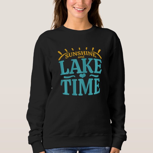 Kvinnors solsken och Sjö T Shirt (Framsida)