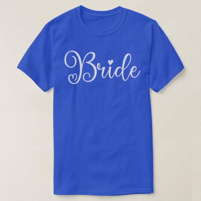 Kvinnors söt brud rolig bröllopsfest och sagnerska t shirt (Design framsida)