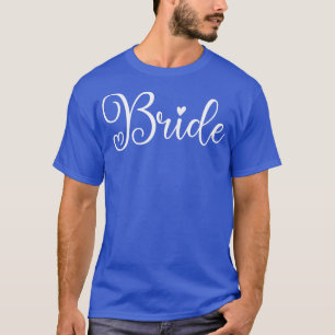 Kvinnors söt brud rolig bröllopsfest och sagnerska t shirt