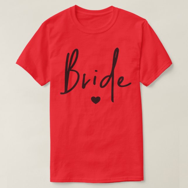 Kvinnors söta bröllop smekmånad möhippa W T Shirt (Design framsida)