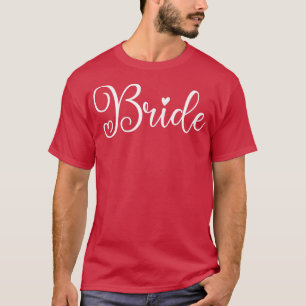 Kvinnors söta brud rolig bröllopsfest och sagnight t shirt