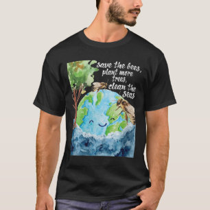 Kvinnors Spara bin - miljöskydd T Shirt