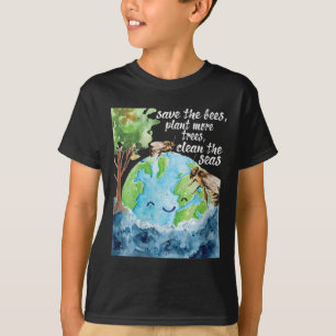 Kvinnors Spara bin - miljöskydd T Shirt