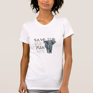 Kvinnors Spara Elephant T Shirt