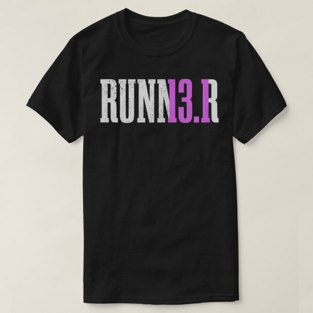 Kvinnors Springer Halvmaraton 13 T Shirt (Design framsida)