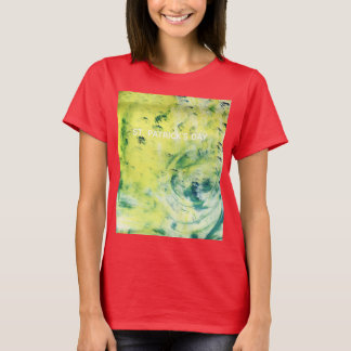 Kvinnors St. Patrick's Day designad skjorta. T Shirt