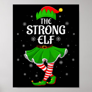 Kvinnors Stark Jul Tomte Familj Flickor Kvinnor To Poster