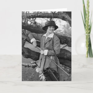 Kvinnors Stil i Golf Attire, tidigt 1900-talet Kort