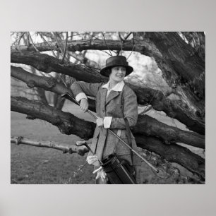 Kvinnors Stil i Golf Attire: tidigt 1900-talet Poster